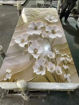 לוח קיר יריעת שיש PVC UV